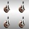 Service Caster 5 Inch 316SS High Temp Glass Filled Nylon 1-1/8 Inch Stem Caster Set Brake SCC SCC-SS316EX20S514-GFNSHT-TLB-118-4 - alternate 1